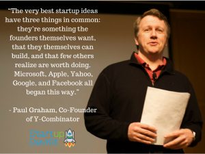 startup quote: the very best startup ideas - paul grahahm