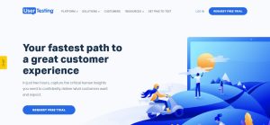 UserTesting - Beta testing desktop app - Customer Experience & UX Research front page