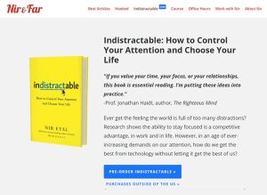 Indistractable book as stand-alone product based business model