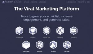 ViralSweep screenshot - Viral Marketing Platform - StartupDevKit