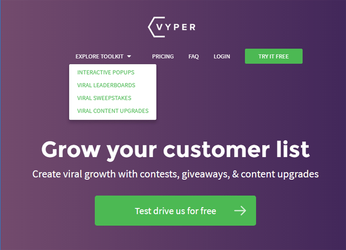Vyper Viral Campaign software