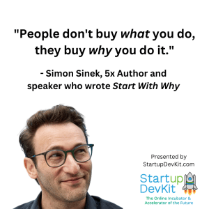 People don't buy what you do, they buy why you do it. - Simon Sinek