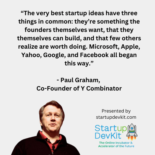 startup quote: the very best startup ideas - paul graham