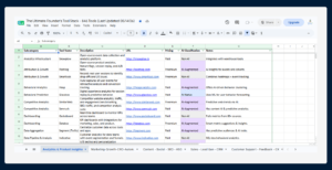 preview of our startup tools directory in our platform for members